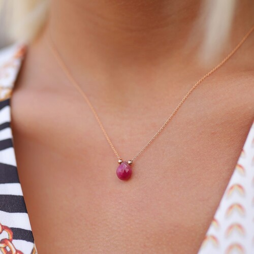 By Golden House - Damla Yakut Kolye (1)