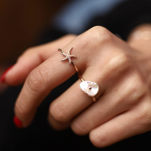 By Golden House - Deniz Yıldızı Yüzük By Golden House - Deniz Yıldızı Yüzük