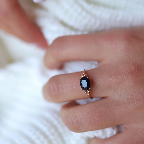 By Golden House - Difüzyon Safir Yüzük By Golden House - Difüzyon Safir Yüzük