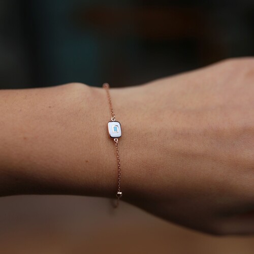 By Golden House - Dikdörtgen Mine Göz Bileklik By Golden House - Dikdörtgen Mine Göz Bileklik