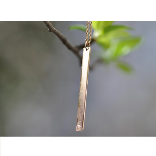 By Golden House - Dikdörtgen Plaka Kolye (1) By Golden House - Dikdörtgen Plaka Kolye (1)