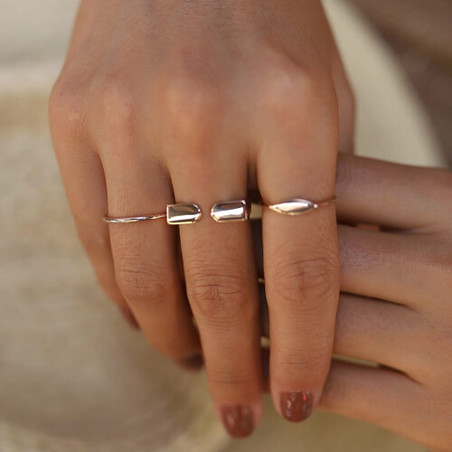 By Golden House - Dizayn Kombin Yüzük By Golden House - Dizayn Kombin Yüzük