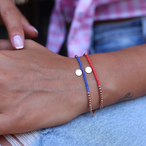 By Golden House - Doğal Taşlı Tek Pul Bileklik (1) By Golden House - Doğal Taşlı Tek Pul Bileklik (1)