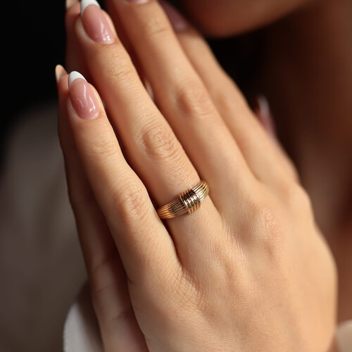 By Golden House - Dome Atkı Yüzük By Golden House - Dome Atkı Yüzük