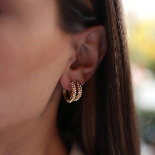 By Golden House - Dome Burgu Küpe By Golden House - Dome Burgu Küpe