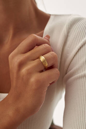 By Golden House - Dome Kubbe Yüzük By Golden House - Dome Kubbe Yüzük