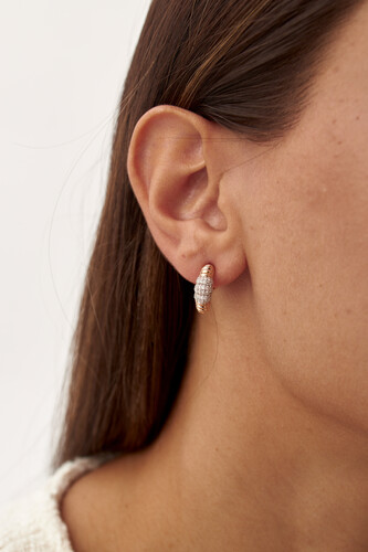 By Golden House - Dome Pırlanta Küpe (1)