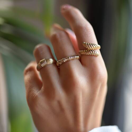 By Golden House - Dome ve Atkı Kombin Yüzük (1) By Golden House - Dome ve Atkı Kombin Yüzük (1)