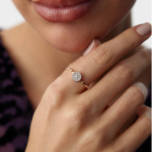 By Golden House - Dominic Pırlanta Yüzük