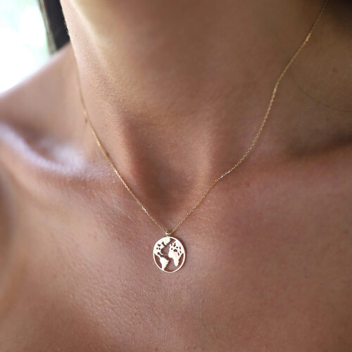 By Golden House - Dünya Kolye By Golden House - Dünya Kolye