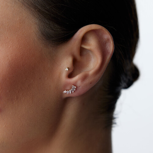 By Golden House - Fan Baget Küpe