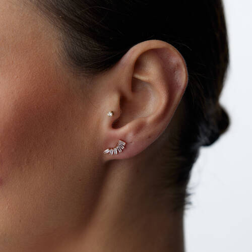 By Golden House - Fan Baget Küpe