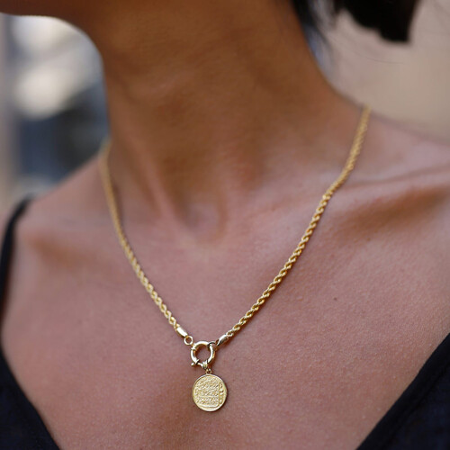 By Golden House - Felak-Nas Ayet ve Burgu Zincir By Golden House - Felak-Nas Ayet ve Burgu Zincir