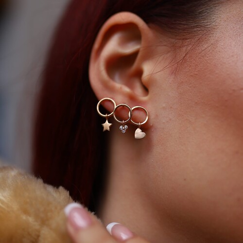 By Golden House - Figür Sallantılı Halka Kombin