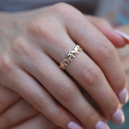 By Golden House - Fil Ailesi Yüzük