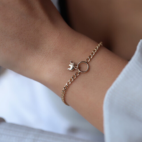 By Golden House - Fil Sallantılı Bileklik (1) By Golden House - Fil Sallantılı Bileklik (1)