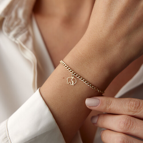 By Golden House - Fil Sallantılı Gurmet Bileklik By Golden House - Fil Sallantılı Gurmet Bileklik