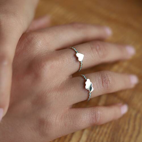 By Golden House - Firuze Bulut Yüzük (1)