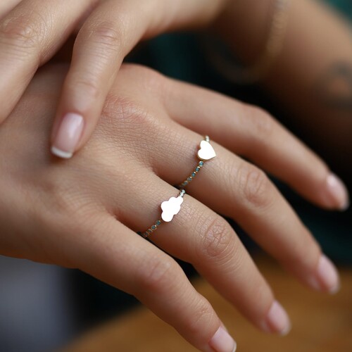 By Golden House - Firuze Kalp Yüzük (1) By Golden House - Firuze Kalp Yüzük (1)