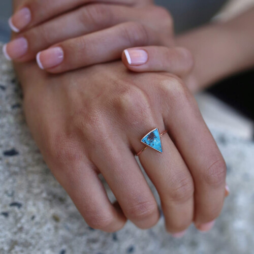 By Golden House - Firuze Taşlı Yüzük (1)