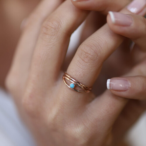 By Golden House - Firuze Tohum Yüzük