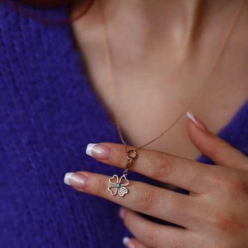 By Golden House - Firuzeli Yonca Kolye By Golden House - Firuzeli Yonca Kolye