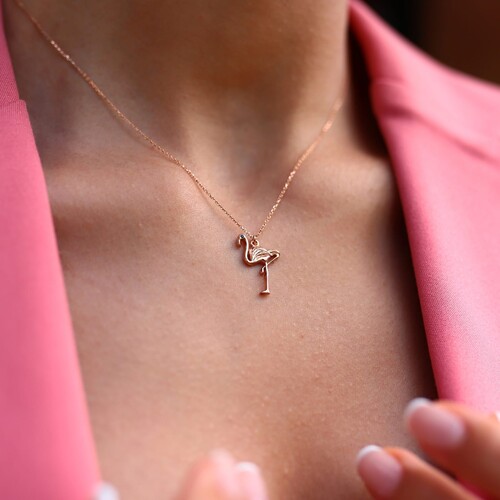 By Golden House - Flamingo Kolye By Golden House - Flamingo Kolye