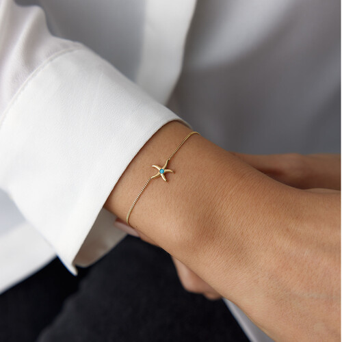 By Golden House - Gurmet Zincir Denizyıldızı Bileklik (1) By Golden House - Gurmet Zincir Denizyıldızı Bileklik (1)