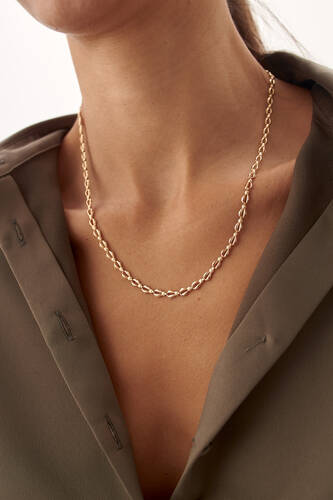 By Golden House - Güverseli Drop Kolye (1)