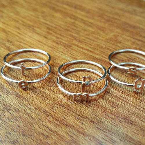 By Golden House - Harf Yüzük