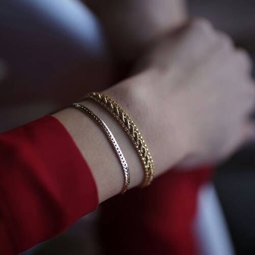 By Golden House - Hasır Örgü Bileklik (1)