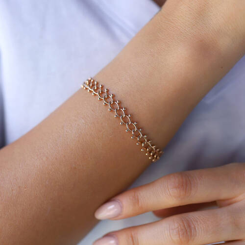 By Golden House - Hitit Antik Güverse Bileklik