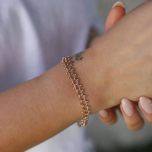 By Golden House - Hitit Antik Güverse Bileklik (1)