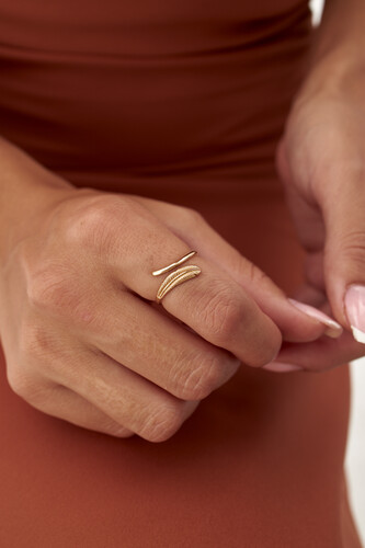 By Golden House - İkili Çubuk ve Tüy Yüzük (1) By Golden House - İkili Çubuk ve Tüy Yüzük (1)