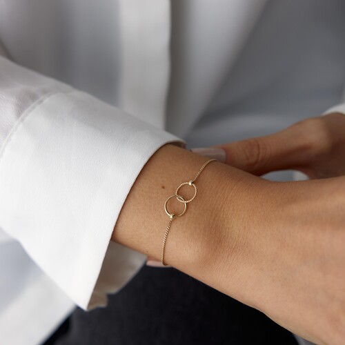 By Golden House - İkili Halka Bileklik By Golden House - İkili Halka Bileklik