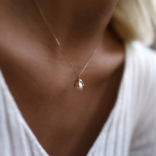 By Golden House - İnci Kolye (1)