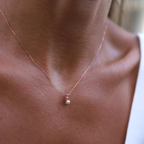 By Golden House - İnci Top Kolye