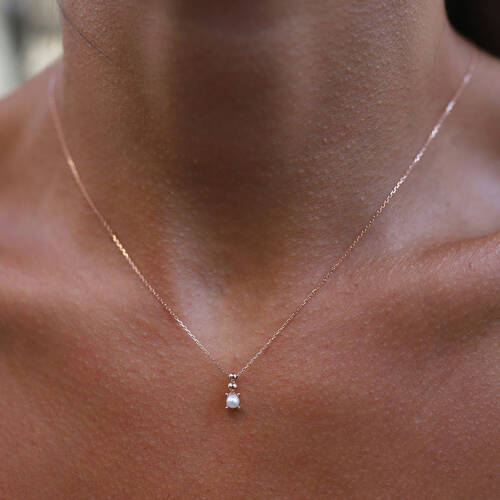 By Golden House - İnci Top Kolye (1)