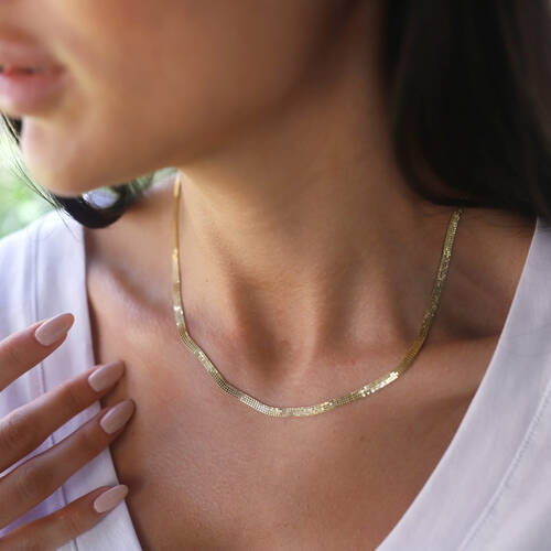 By Golden House - İpek Hasır Kolye (1)