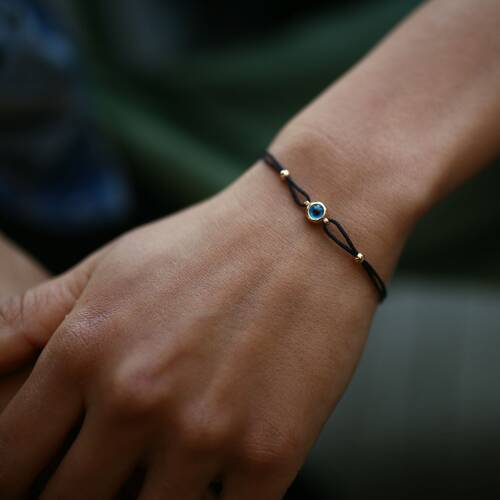 By Golden House - İpli Camgöz Bileklik By Golden House - İpli Camgöz Bileklik