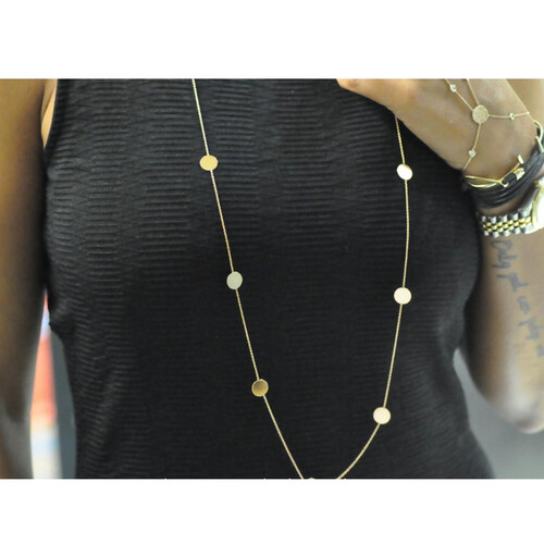 By Golden House - İri Pullu Uzun Kolye By Golden House - İri Pullu Uzun Kolye