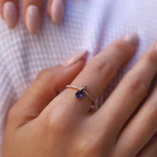 By Golden House - Juliet Safir Pırlanta Yüzük