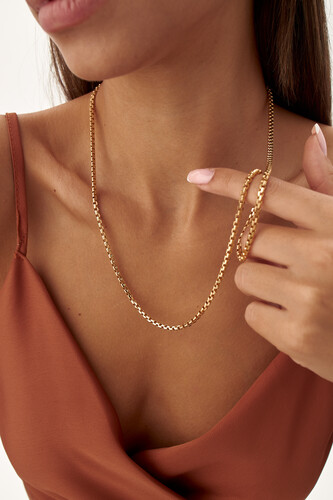 By Golden House - Kalın Doç Küp Zincir Kolye (1) By Golden House - Kalın Doç Küp Zincir Kolye (1)