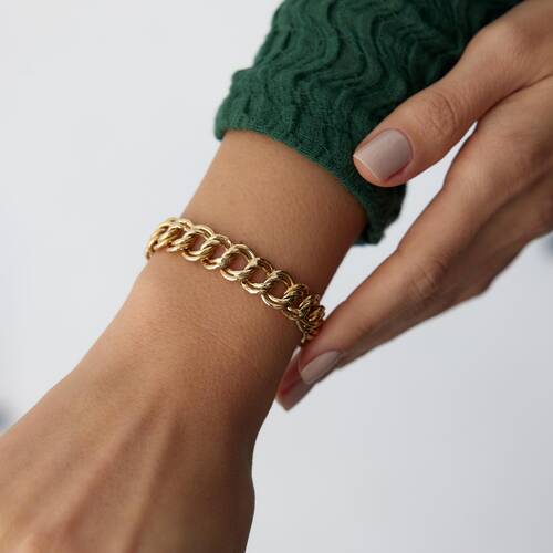 By Golden House - Kalın Garibaldi Bileklik