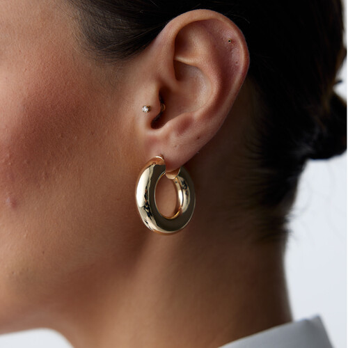 By Golden House - Kalın Halka Küpe By Golden House - Kalın Halka Küpe