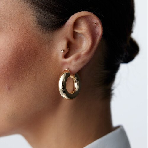 By Golden House - Kalın Halka Küpe (1) By Golden House - Kalın Halka Küpe (1)