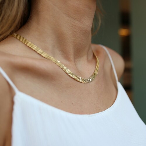 By Golden House - Kalın Hasır Kolye By Golden House - Kalın Hasır Kolye