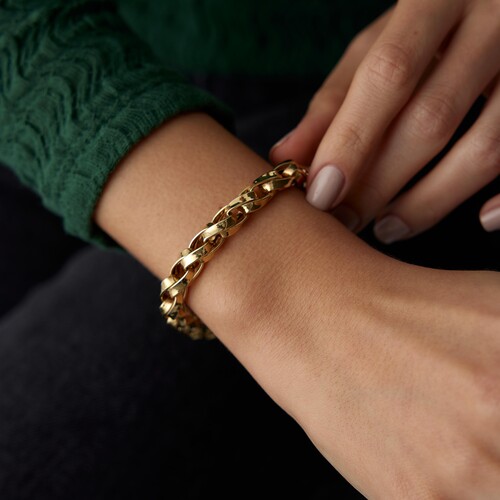 By Golden House - Kalın Palmiye Bileklik By Golden House - Kalın Palmiye Bileklik