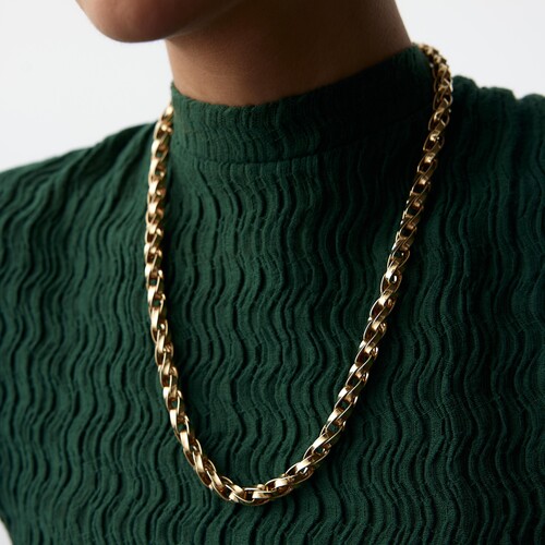 By Golden House - Kalın Palmiye Zincir By Golden House - Kalın Palmiye Zincir