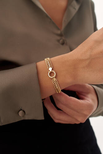 By Golden House - Kalın Viyana Bileklik